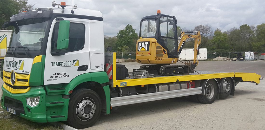 Transports sur porteur plateau porte matériels