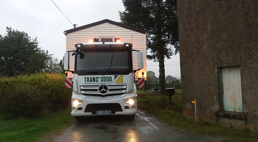 Transport de mobil-home près de Nantes